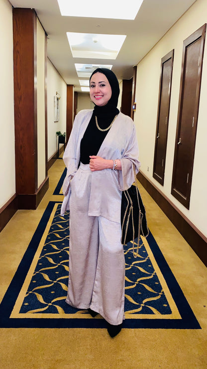 Lisa Shimmer Satin Set