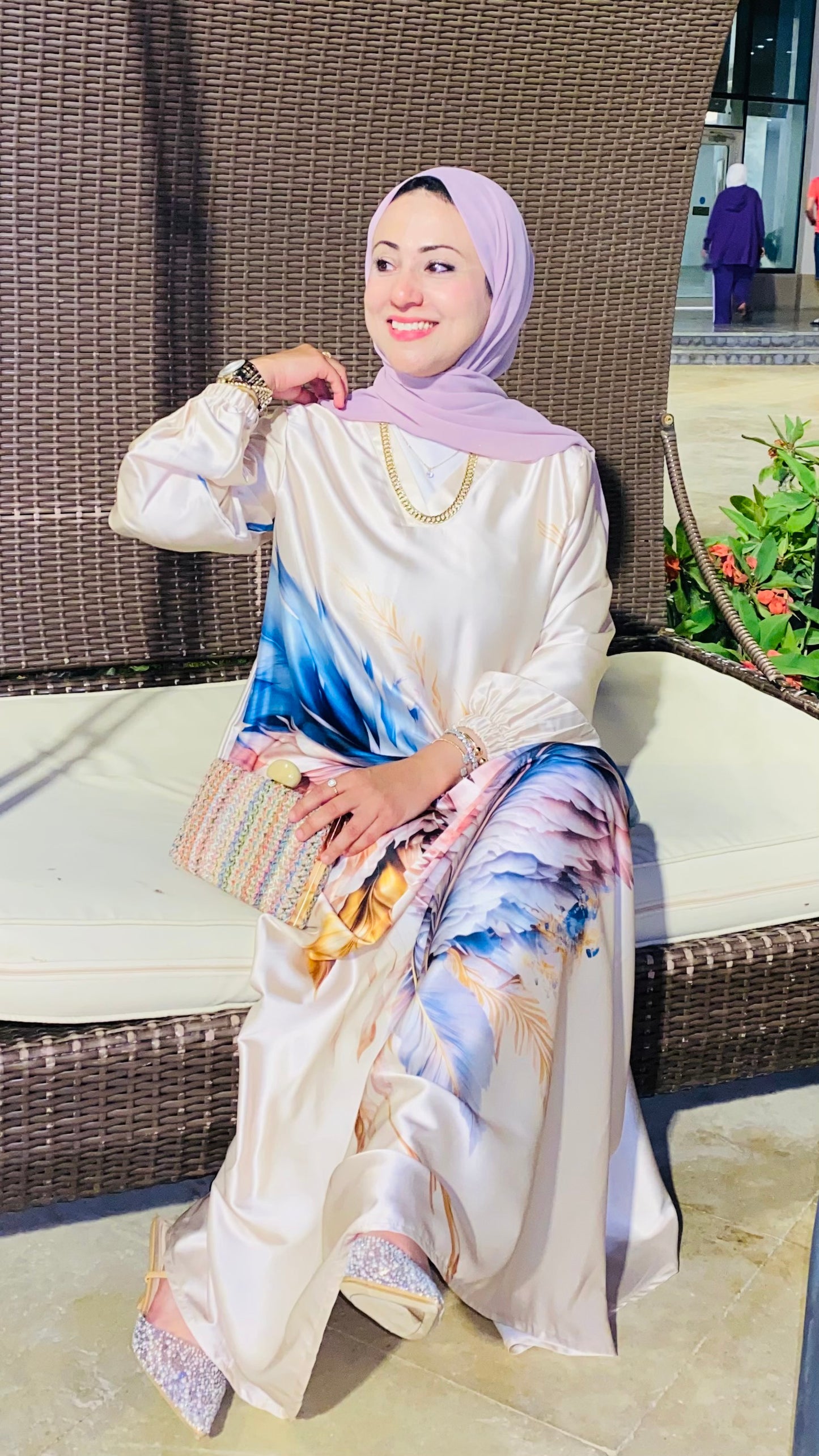 Ocean Satin dress
