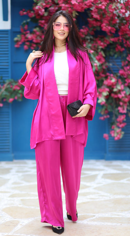 Set Fuchsia Satin