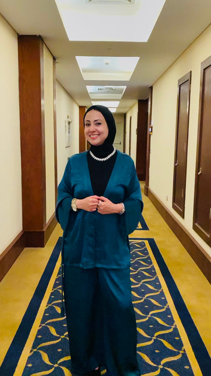 Lisa Shimmer Satin Set