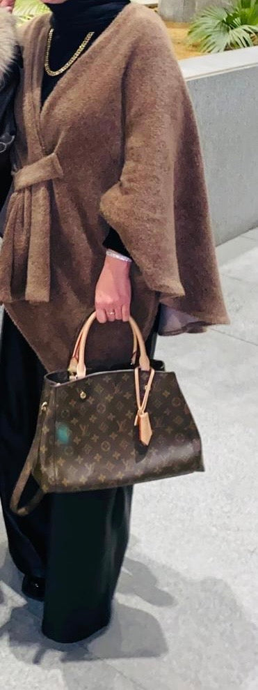 Plain Knitted Poncho