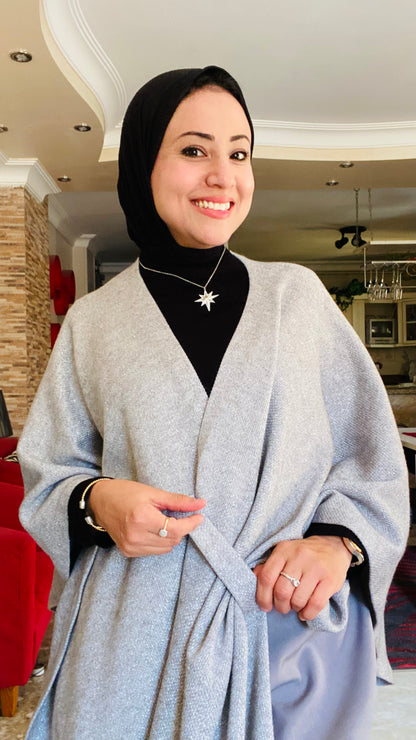 Shimmer Knitted Poncho