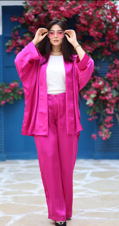 Set Fuchsia Satin