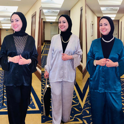 Lisa Shimmer Satin Set